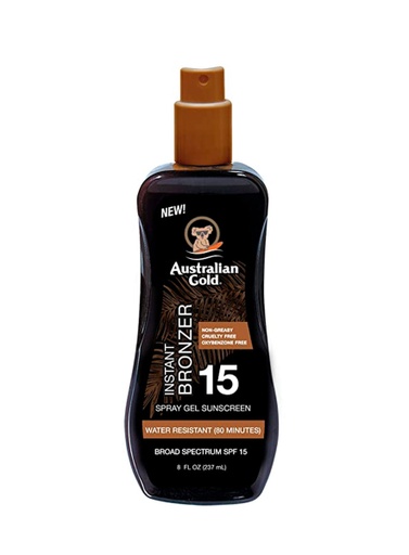 [MDG-203.1] Australian Gold Bronceador Instant Brozer SPF15 Spray Gel de 237 ml
