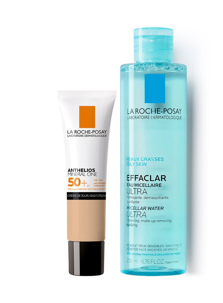 Pack Anthelios Mineral One Tono 2 SPF50+ GRATIS Effaclar Agua Micelar de 200 ml