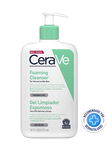 [287544] CeraVe Gel Limpiador Espumoso Piel Normal a Grasa de 473 ml