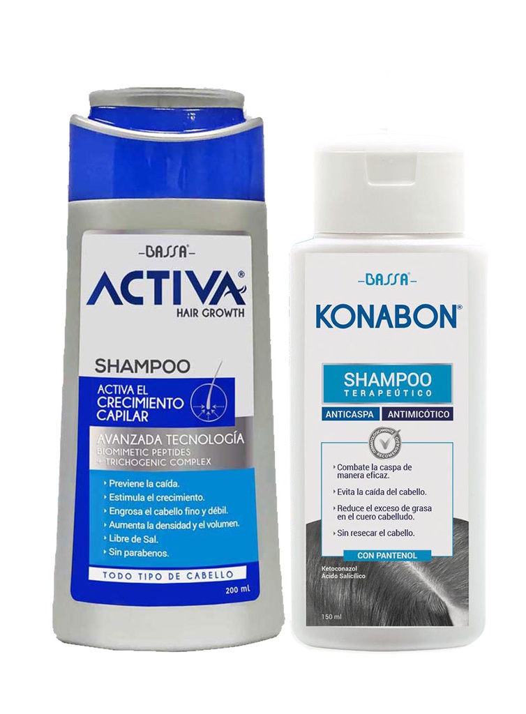 Pack Activa Shampoo Anticaida + Gratis Konabon Shampoo