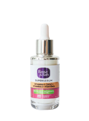 [CON290] Bassa &amp; Bath Super Serum Vitamina C + Vitamina E + Pantenol de 30 ml