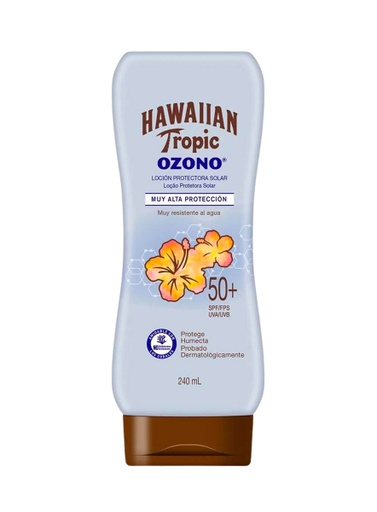 [HWT-1020] Hawaiian Tropic Ozono Loción SPF 50+ de 240 ml