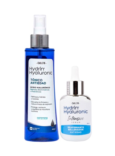 [Pack Hydrin Hyaluronic 4] Pack Hydrin Intensive Serum Reafirmante Rellenador + GRATIS Tonico Antiedad