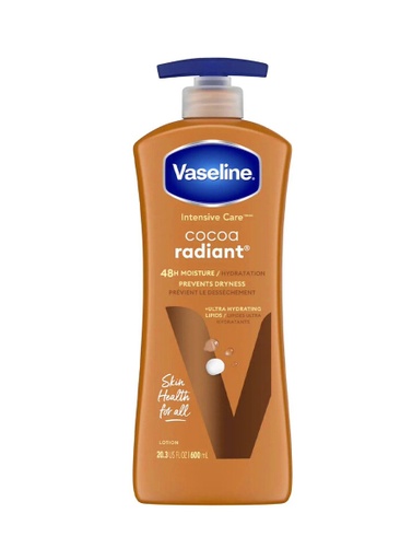 [295581] Vaseline Intensive Care Cocoa Radiant Loción Hidratante de 600 ml