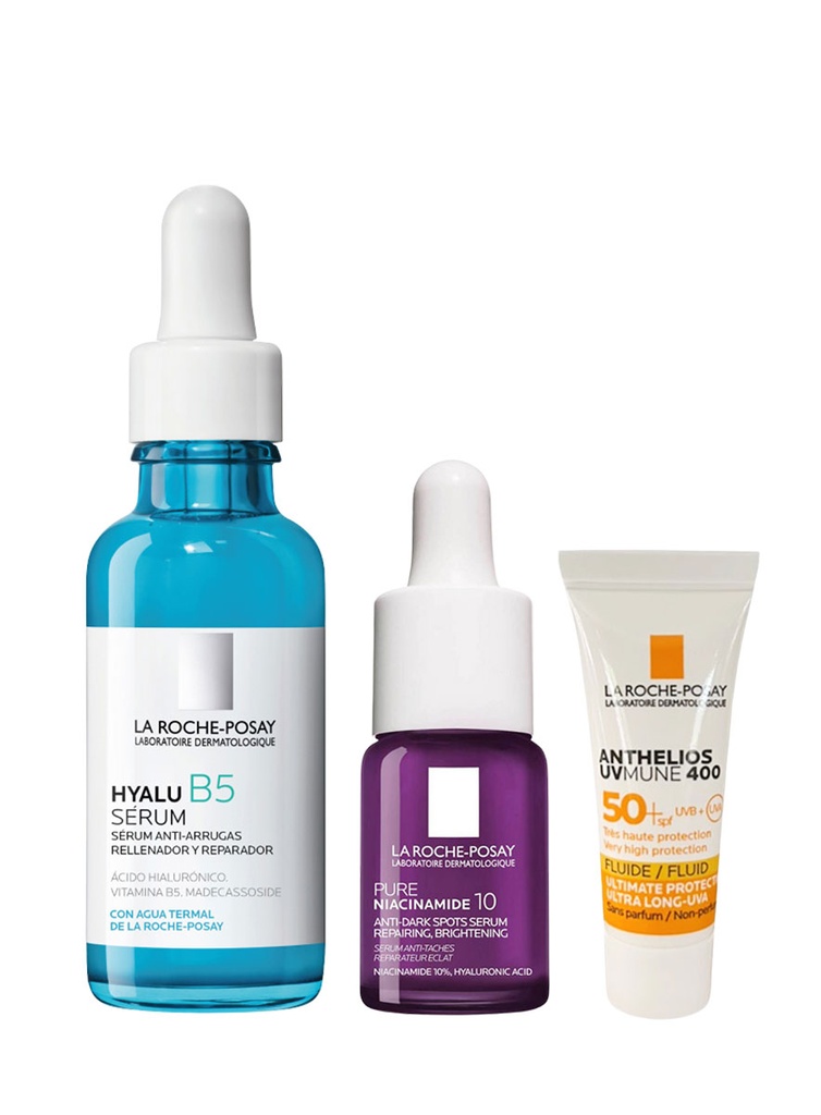 Pack Hyalu B5 Serum + GRATIS Serum Niacinamide + Anthelios UVMune 400