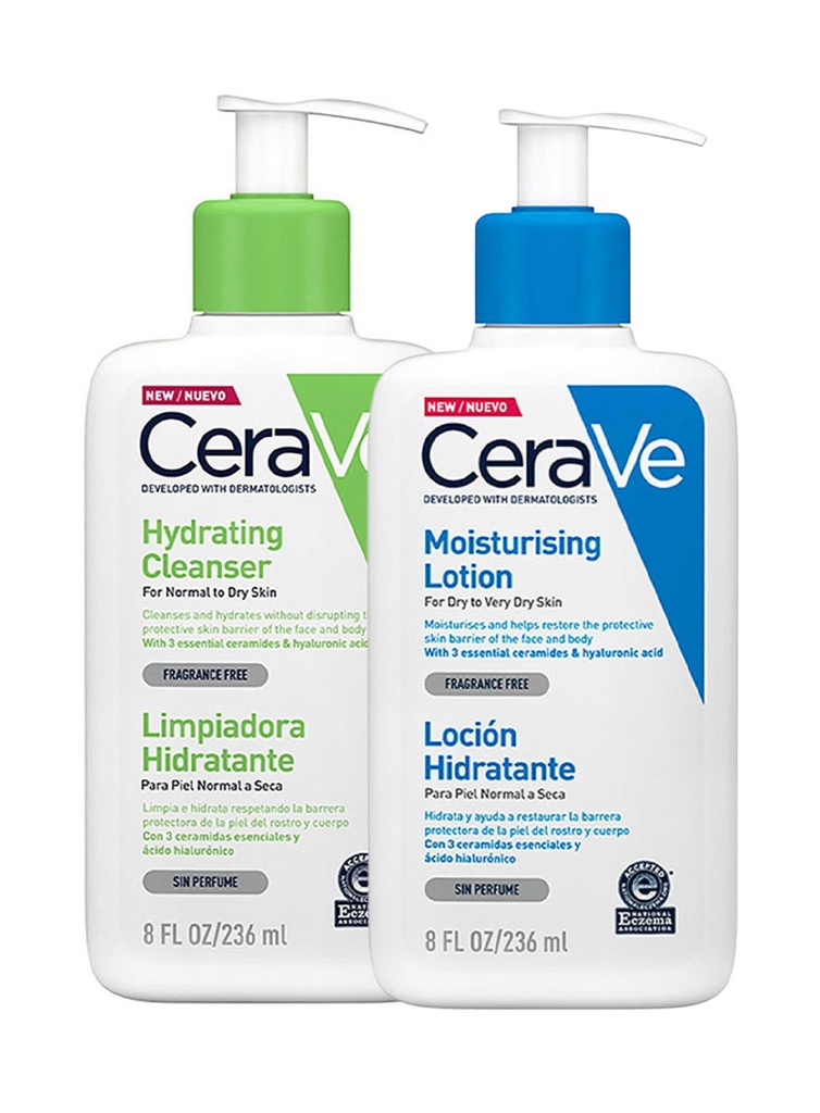 Pack Cerave Limpiador Hidratante + GRATIS Locion Hidratante de 236 ml