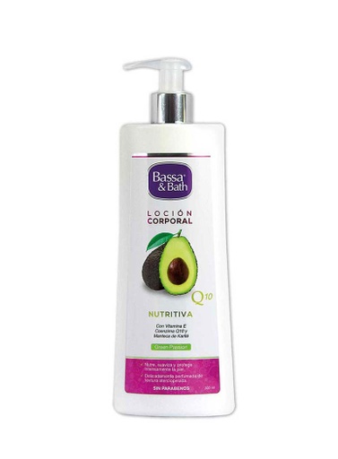 [CON234] Bassa &amp; Bath Loción Corporal Q10 Nutritiva de 300 ml 